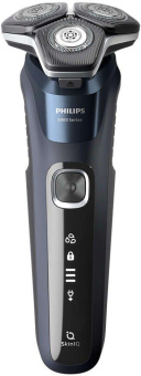 Бритва роторная Philips S5885/35 реж.эл.:3 питан.:аккум. синий/черный от магазина РЭССИ