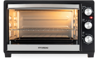 Мини-печь Hyundai MIO-HY074 30л. 1500Вт серебристый/черный от магазина РЭССИ