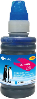 Чернила G&G GG-T6642C голубой 100мл для Epson L100, L110, L120, L130, L132, L210, L222 от магазина РЭССИ