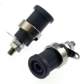 Z012 4mm panel jack BLACK от магазина РЭССИ
