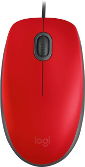 Мышь Logitech M110 Silent красный/черный оптическая (1000dpi) silent USB (2but) от магазина РЭССИ
