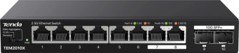 Коммутатор Tenda TEM2010X (L2) 8x2.5Гбит/с 2SFP+ неуправляемый от магазина РЭССИ