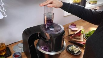 Кухонная машина Bosch MUM59N26CB планетар.вращ. 1000Вт черный от магазина РЭССИ