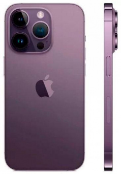 Смартфон Apple A2889 iPhone 14 Pro 128Gb 6Gb темно-фиолетовый моноблок 3G 4G 1Sim 6.1" 1179x2556 iOS 16 48Mpix 802.11 a/b/g/n/ac/ax NFC GPS GSM900/1800 GSM1900 TouchSc Protect от магазина РЭССИ