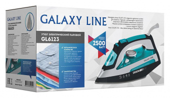 Утюг Galaxy Line GL 6123 2500Вт бирюзовый/белый от магазина РЭССИ