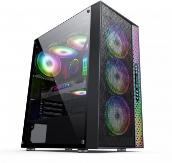 Корпус Formula V-LINE 2056B черный без БП ATX 2xUSB2.0 1xUSB3.0 audio bott PSU от магазина РЭССИ