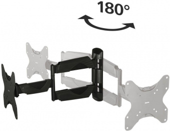 Кронштейн для телевизора Hama H-118665 черный 10"-48" макс.25кг настенный поворот и наклон от магазина РЭССИ