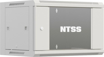Шкаф коммутационный NTSS Премиум (NTSS-W6U6045GS-2) настенный 6U 600x450мм пер.дв.стекл 60кг серый IP20 сталь от магазина РЭССИ