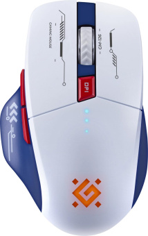 Мышь Defender Tisa GM-126 белый/синий оптическая 1600dpi silent беспров. BT/Radio USB 6but (52126) от магазина РЭССИ