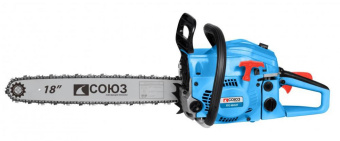Бензопила Союз ПТС-99452Т 2350Вт 3.2л.с. дл.шины:18" (45cm) от магазина РЭССИ