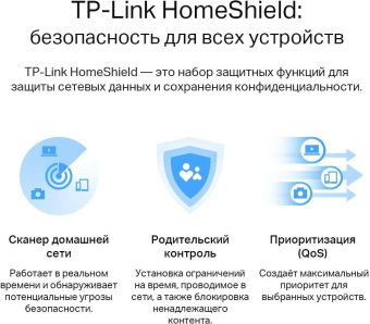 Роутер беспроводной TP-Link Archer AX53 AX3000 10/100/1000BASE-TX черный от магазина РЭССИ