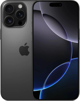 Смартфон Apple A3296 iPhone 16 Pro Max 256Gb черный титан моноблок 3G 4G 2Sim 6.9" 1320x2868 iOS 18 48Mpix 802.11 a/b/g/n/ac/ax/be NFC GPS Protect от магазина РЭССИ