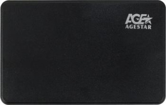 Внешний корпус для HDD AgeStar 3UB2P2 SATA III USB3.0 пластик черный 2.5" от магазина РЭССИ