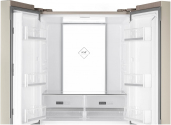 Холодильник Weissgauff WCD 450 Be NoFrost Inverter 2-хкамерн. бежевый (двухкамерный) от магазина РЭССИ