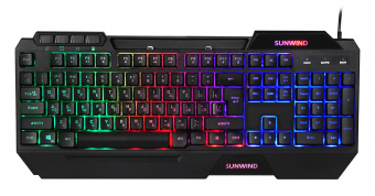 Клавиатура SunWind SW-K515G черный USB Multimedia for gamer LED от магазина РЭССИ