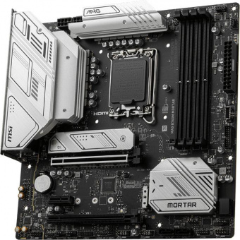 Материнская плата MSI MAG B760M MORTAR Soc-1700 Intel B760 4xDDR5 mATX AC`97 8ch(7.1) 2.5Gg+HDMI+DP от магазина РЭССИ