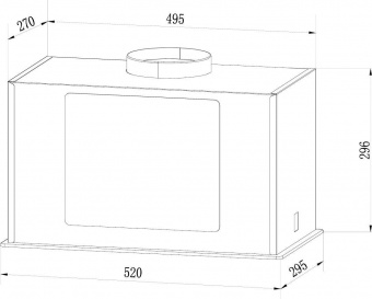 Вытяжка встраиваемая Weissgauff Antlia 850 BL черный управление: кнопочное (1 мотор) от магазина РЭССИ