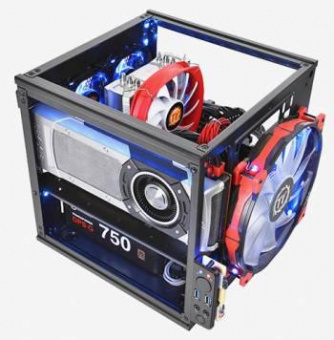 Корпус Thermaltake Core V1 черный без БП miniITX 1x200mm 2xUSB3.0 audio bott PSU от магазина РЭССИ