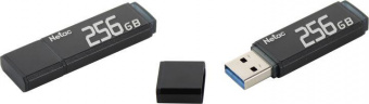 Флеш Диск Netac 256Gb U351 NT03U351N-256G-30BK USB3.0 серый от магазина РЭССИ