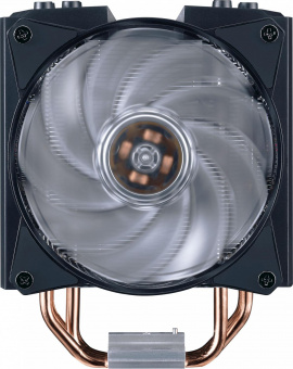Устройство охлаждения(кулер) Cooler Master MA410M ARGB Soc-AM4/1151/1200/2066 4-pin 6-31dB Al+Cu 150W 820gr LED Ret от магазина РЭССИ