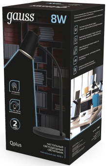 Светильник Gauss GT6032 настольный на подставке черный 8Вт от магазина РЭССИ