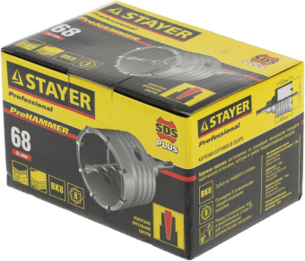 Коронка Stayer 29190-68_z01 по бетону для дрелей/перфораторов от магазина РЭССИ