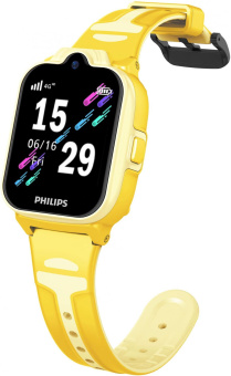 Смарт-часы Philips Kids W6610 1.69" IPS корп.желтый рем.желтый (CTW6610YL/00) от магазина РЭССИ