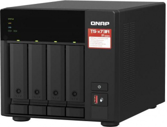 Сетевое хранилище NAS Qnap TS-473A-8G 4-bay настольный Ryzen V1500B от магазина РЭССИ