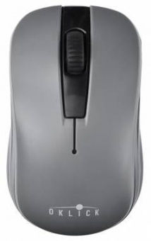 Мышь Оклик 445MW черный/серый оптическая (1200dpi) беспроводная USB для ноутбука (3but) от магазина РЭССИ