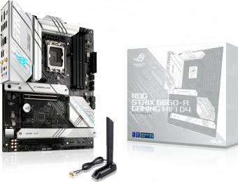 Материнская плата Asus ROG STRIX B660-A GAMING WIFI D4 Soc-1700 Intel B660 4xDDR4 ATX AC`97 8ch(7.1) 2.5Gg RAID+HDMI+DP от магазина РЭССИ