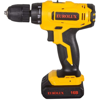 Аккумуляторная дрель-шуруповерт Eurolux ДА-16/2Li 72/14/51 от магазина РЭССИ