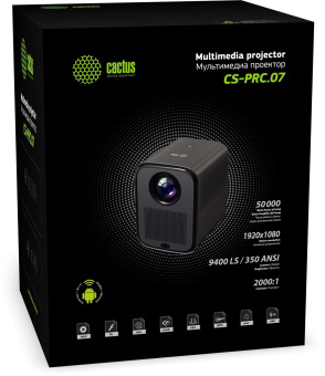 Проектор Cactus CS-PRC.07WT.Full HD-A LCD 350Lm ANSI (1920x1080) 2000:1 ресурс лампы:50000часов 1xUSB typeA 1xHDMI 1кг от магазина РЭССИ