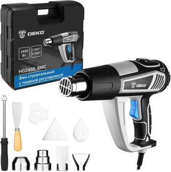 Технический фен Deko HG2450 2450Вт темп.350/600С (085-1130) от магазина РЭССИ