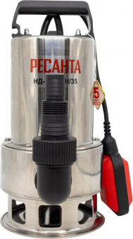 Насос дренажный Ресанта НД-15500Н/35 1100Вт 15500л/час (77/2/2) от магазина РЭССИ