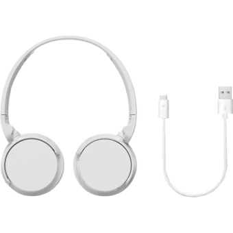 Гарнитура накладные Philips TAH4209 белый беспроводные bluetooth оголовье (TAH4209WT/00) от магазина РЭССИ