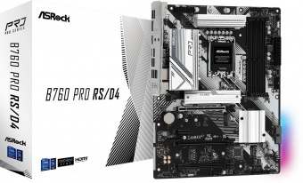 Материнская плата Asrock B760 PRO RS/D4 WIFI Soc-1700 Intel B760 4xDDR4 ATX AC`97 8ch(7.1) 2.5Gg RAID+HDMI+DP от магазина РЭССИ