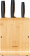 Картинка Набор ножей кухон. Fiskars Functional Form (1057553) компл.:3шт с подставкой дерево/черный от магазина РЭССИ Набор ножей кухон. Fiskars Functional Form (1057553) компл.:3шт с подставкой дерево/черный от магазина РЭССИ