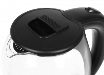 Чайник электрический SunWind SUN-K-002 1.8л. 1500Вт прозрачный/черный (корпус: стекло) от магазина РЭССИ