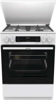 Плита Комбинированная Gorenje GKS6C71WF белый (металлическая крышка) реш.чугун от магазина РЭССИ