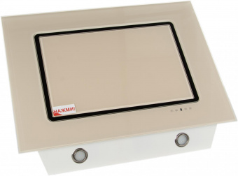 Вытяжка каминная Elikor Оникс 90П-1000-Е4Д бежевый управление: сенсорное (1 мотор) от магазина РЭССИ