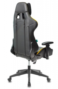 Кресло игровое Zombie VIKING 5 AERO черный/желтый эко.кожа с подголов. крестов. пластик от магазина РЭССИ