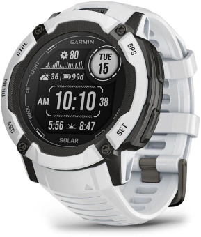 Смарт-часы Garmin Instinct 2X Solar 50мм 1" MIP корп.белый/черный рем.белый (010-02805-04) от магазина РЭССИ