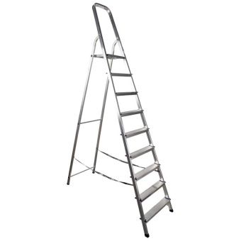 Алюминиевая стремянка Алюмет 9 ступеней. Серия Ам709 от магазина РЭССИ