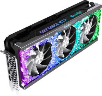 Видеокарта Palit PCI-E 4.0 PA-RTX3070 GAMEROCK 8G V1 LHR NVIDIA GeForce RTX 3070 8192Mb 256 GDDR6 1500/14000 HDMIx1 DPx3 HDCP Ret от магазина РЭССИ
