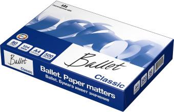 Бумага BALLET Classic A4/80г/м2/500л./белый CIE153% общего назначения(офисная) от магазина РЭССИ