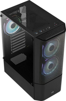 Корпус Aerocool Quantum Mesh-G-BK-v2 черный без БП ATX 3x120mm 2x140mm 1xUSB2.0 2xUSB3.0 audio bott PSU от магазина РЭССИ
