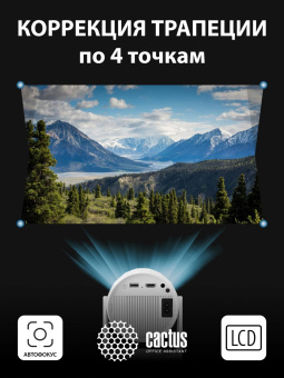 Проектор Cactus CS-PRE.01WT.Full HD-A LCD 250Lm ANSI (1920x1080) 1500:1 ресурс лампы:50000часов 1xUSB typeA 1xHDMI 1кг от магазина РЭССИ