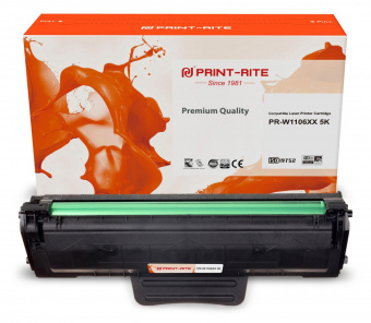 Картридж лазерный Print-Rite TFHAUUBPU1J PR-W1106XX W1106XX черный (5000стр.) для HP Laser 107a/107r/107w/135a MFP/135r MFP/135w MFP/137fnw MFP от магазина РЭССИ