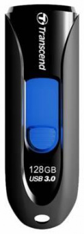 Флеш Диск Transcend 128Gb Jetflash 790 TS128GJF790K USB3.0 черный/синий от магазина РЭССИ