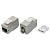 Модуль Кейстоун (Keystone) RJ45 CAT 5E экранированный (STP). 180 градусов. серебристый (упаковка 12 шт) от магазина РЭССИ